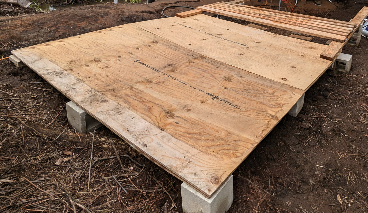 sleeping pads under covered deck